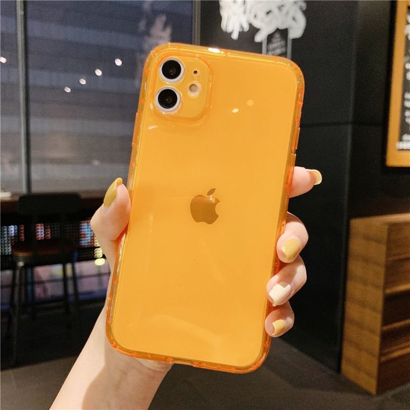 Luxury Soft Phone Case For IPhone SE 2020 7 8 Plus X XR XS 11 13 Pro 12 Mini Max Silicone Shockproof Case Transparent Back Cover