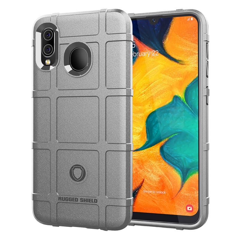 Rugged Shield Silicone Case For Samsung Galaxy A30 Cases Military Heavy Duty Protect Phone Cover