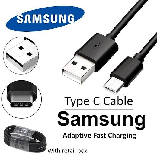 HIGH Quality Samsung Data Transfer and Charging Type C Cable - Black