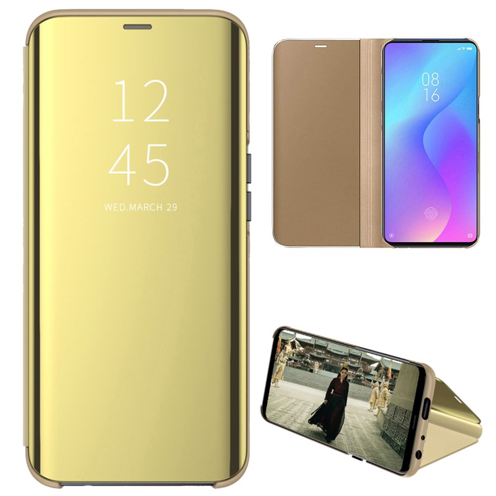 Smart Mirror Flip Phone Case For Xiaomi Redmi K20 View PU Leather Stand Protective Cover