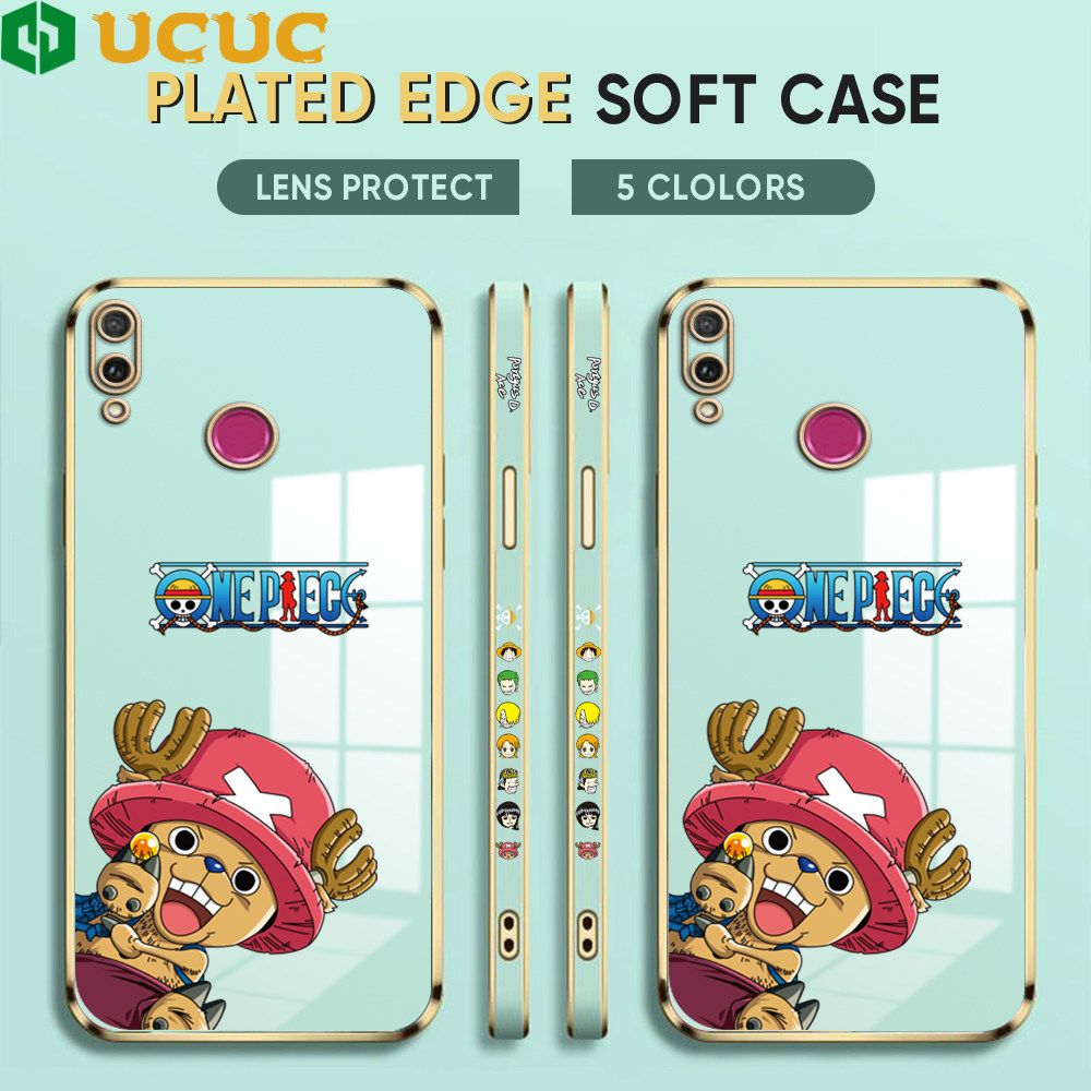 UCUC for Huawei Y9 2019 Case Creative Cartoon Chopper Luxury 6D Plating Soft Casing Silicone Ultra Thin Phone Cover