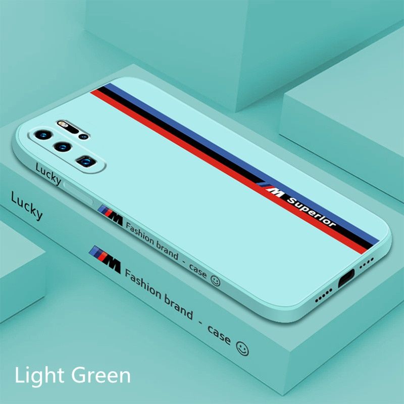 Colorful Square  Silicone Case for Huawei P30 P40 P20 Pro Nova 6 7 8 Mate 30 Pro Honor 9X 10 Camera Protective Back Cover