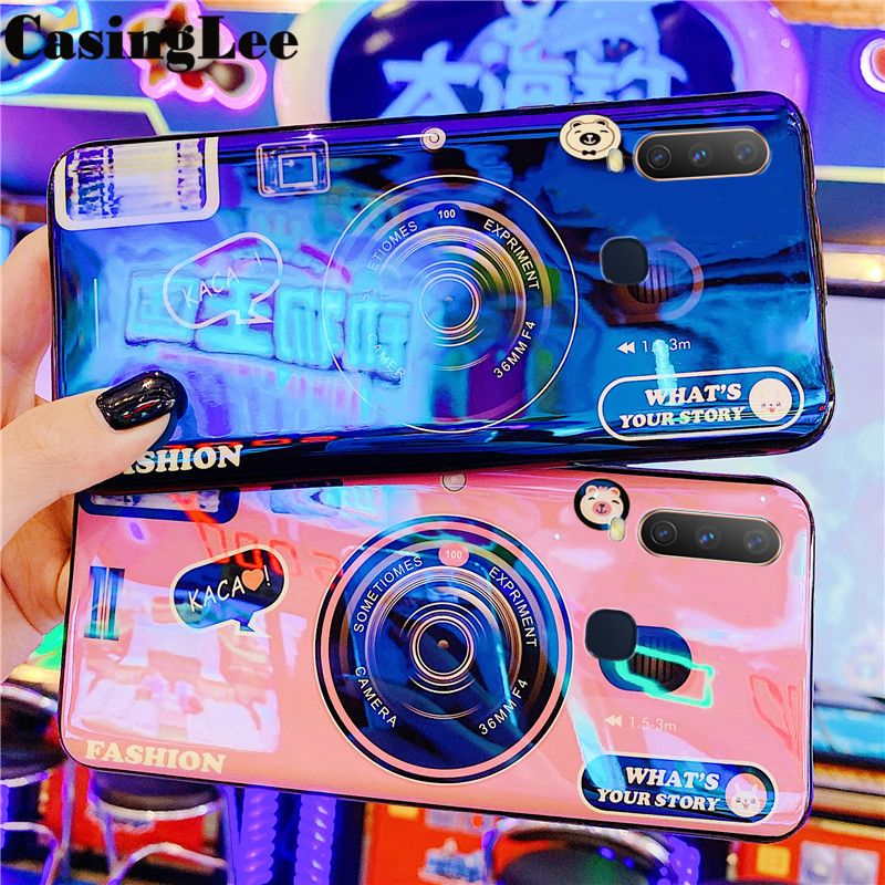 CasingLee For VIVO Y12 Case Shockproof Blu-ray Cute Camera Cartoon Design Silicone back Cover For VIVO Y12 Phone Cases For girls and Boys