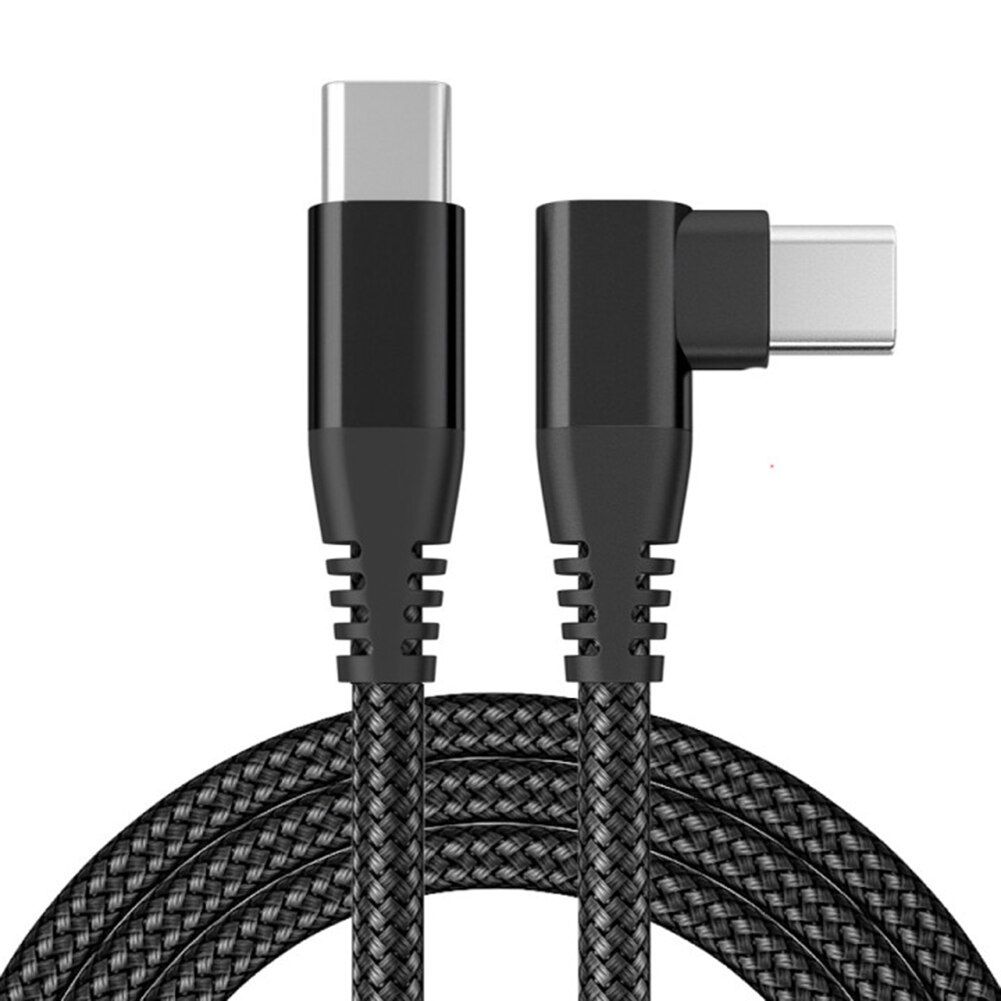 90 Degree Elbow Straight USB Type C to USB C Cable 60W Fast Quick Charger Cord PD Type-c Date Cable For Xiaomi Huawei Samsung
