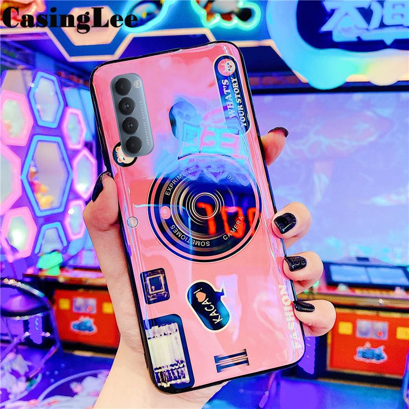 Protect Cover For OPPO Reno 4 Pro Case Shockproof Blu-ray Cute Camera Cartoon Design Silicone Phone Cases For OPPO Reno4 Pro Back Cover For girls and Boys