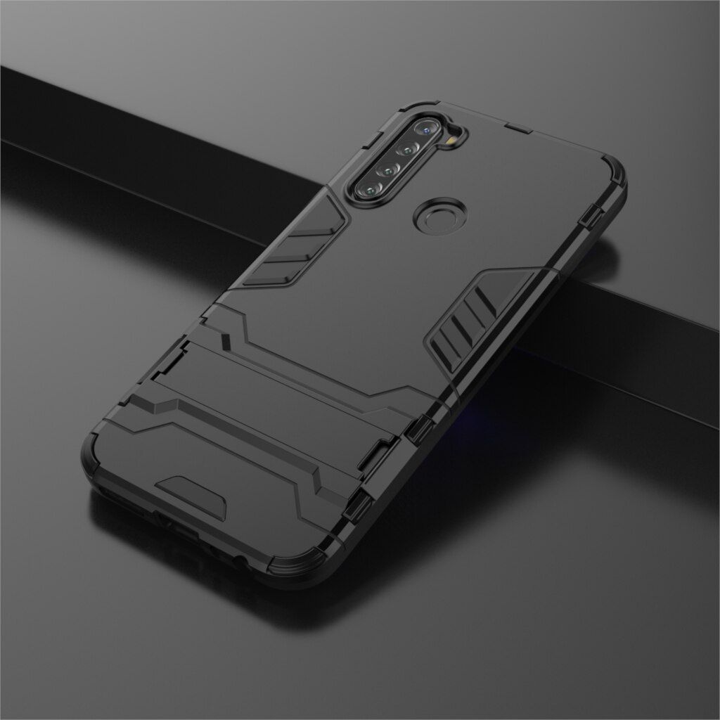 for Xiaomi Redmi Note 8  Luxury Iron Man Hard Armor and Soft Silicone TPU Frame Phone Back Cover case