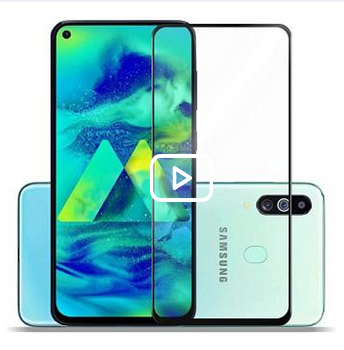 Samsung Galaxy M40 Tempered Glass Full Glue 6D/9D/11D- Black