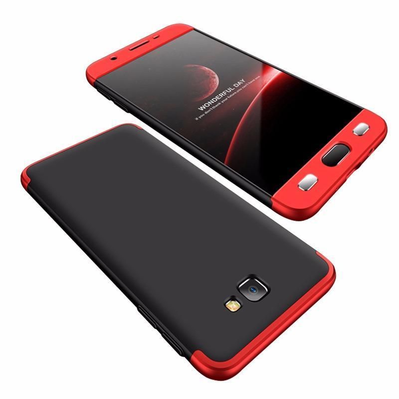 Samsung J7 Prime 360 Degree Back Cover - Black and Red