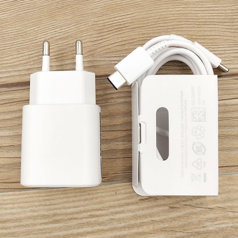 SAMSUNG 25W Super Fast Charge Wall Charger EP-TA800 For Samsung GALAXY Note 10 S20 Plus A71 A51 5G A90 A80 A70 Note 10+