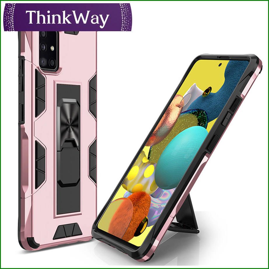 TPU PC hybrid rugged armored case cover car management bracket mobile phone case For Samsung A11 US version & Samsung A21 European version
