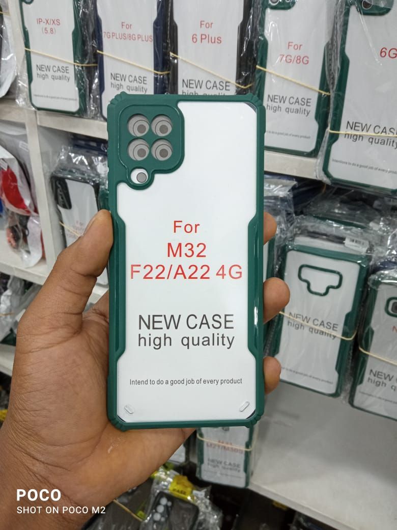 Samsung Galaxy M32 / F22 / A22 (4G) Hard Case Transparent clear Matte xundu Shockproof Slim Thin Cover Phone Case