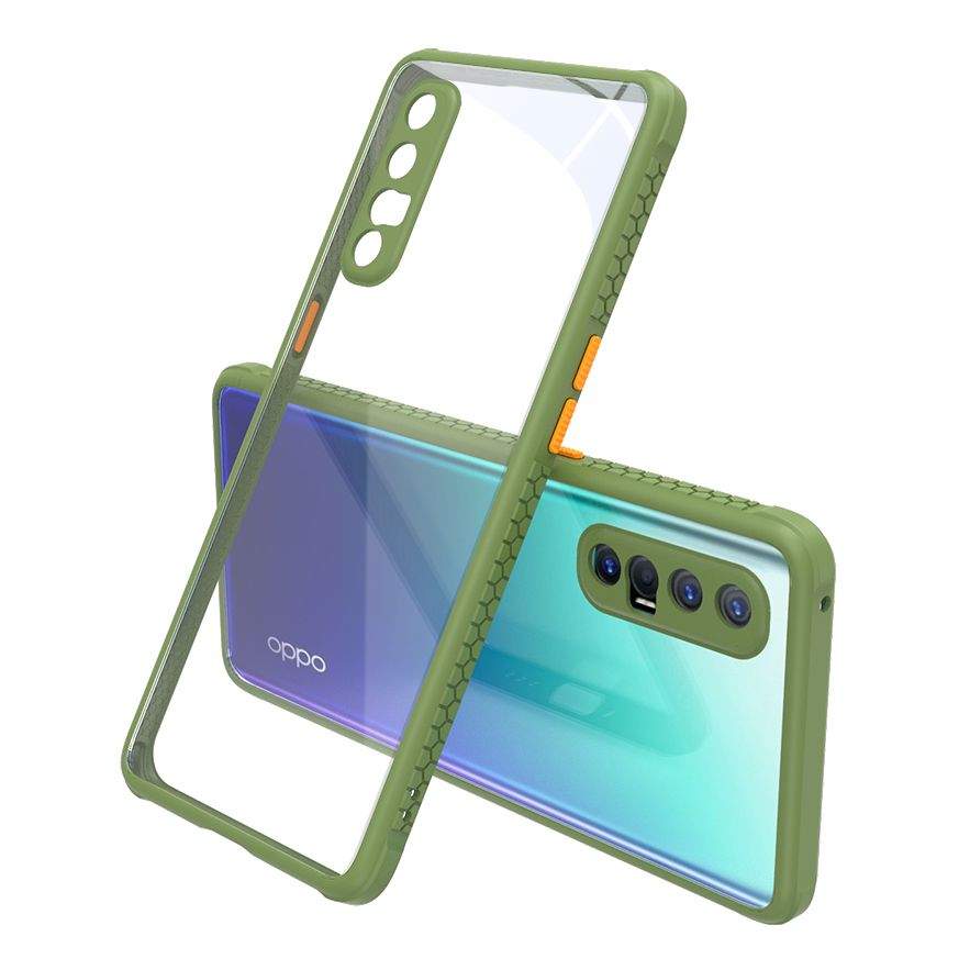 For OPPO Reno3 Pro Camera Lens Protection Design Transparent Protective Shell  Suitable case