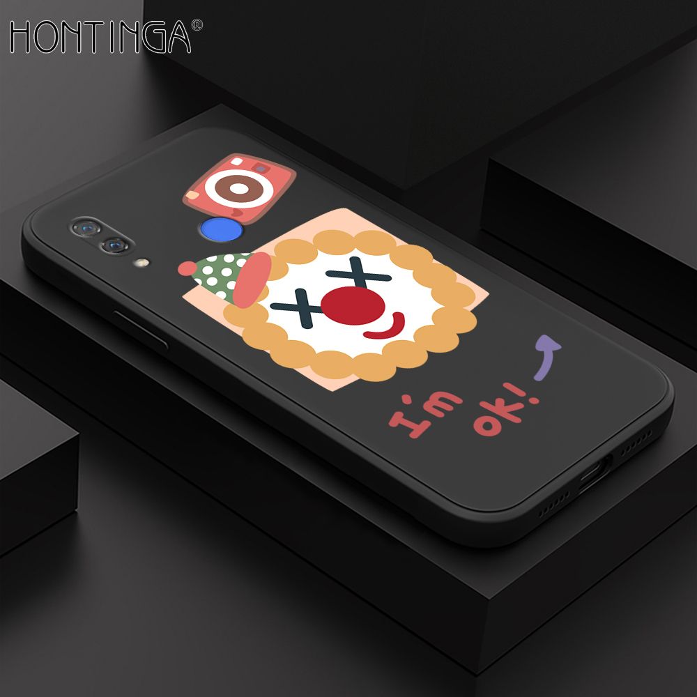 Hontinga for Huawei Nova 3 Case New Cartoon Joker Phone Case Phone Case Soft Square Edge Silicone Cases Full Lens Cover Shockproof Protection Cover