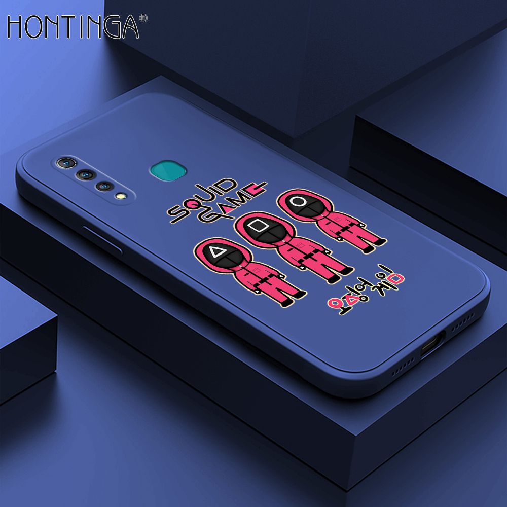 Hontinga for Vivo Z1 Pro Case Trend Cartoon Korean Squid Phone Cover Liquid Silicone Case Phone Protective Case