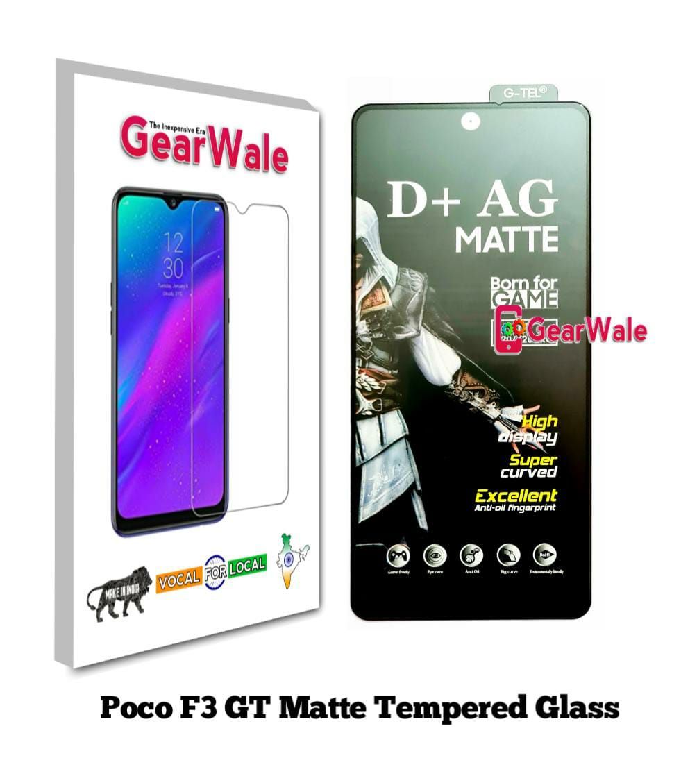 For Xiaomi Poco F3 GT Premium 9D AG Matte Tempered Glass Screen Protector (Full Display Covered)