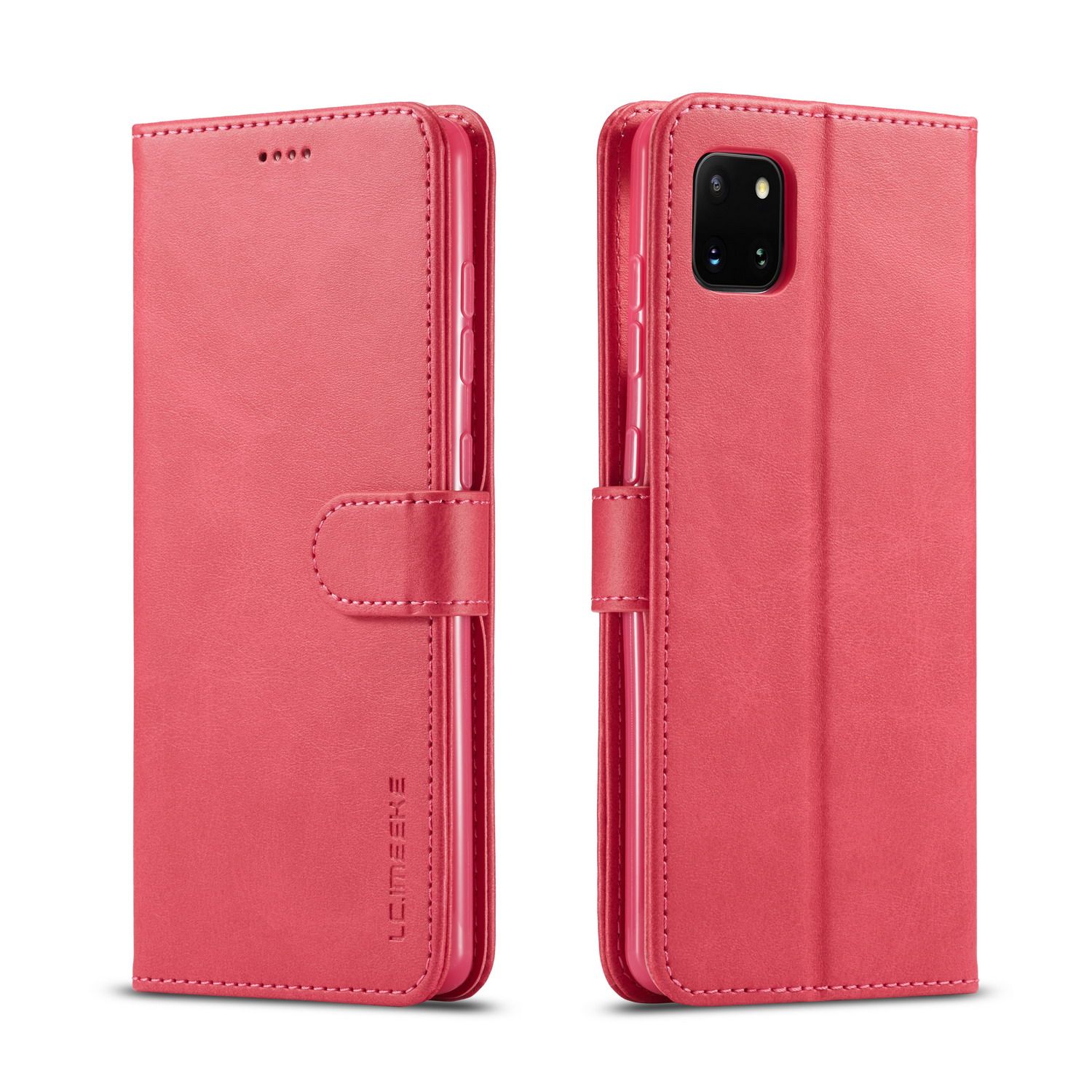 For Samsung Galaxy Note 10 Lite Premium PU Leather Magnetic Card Holder Case Shockproof TPU Inner Flip Stand Cover
