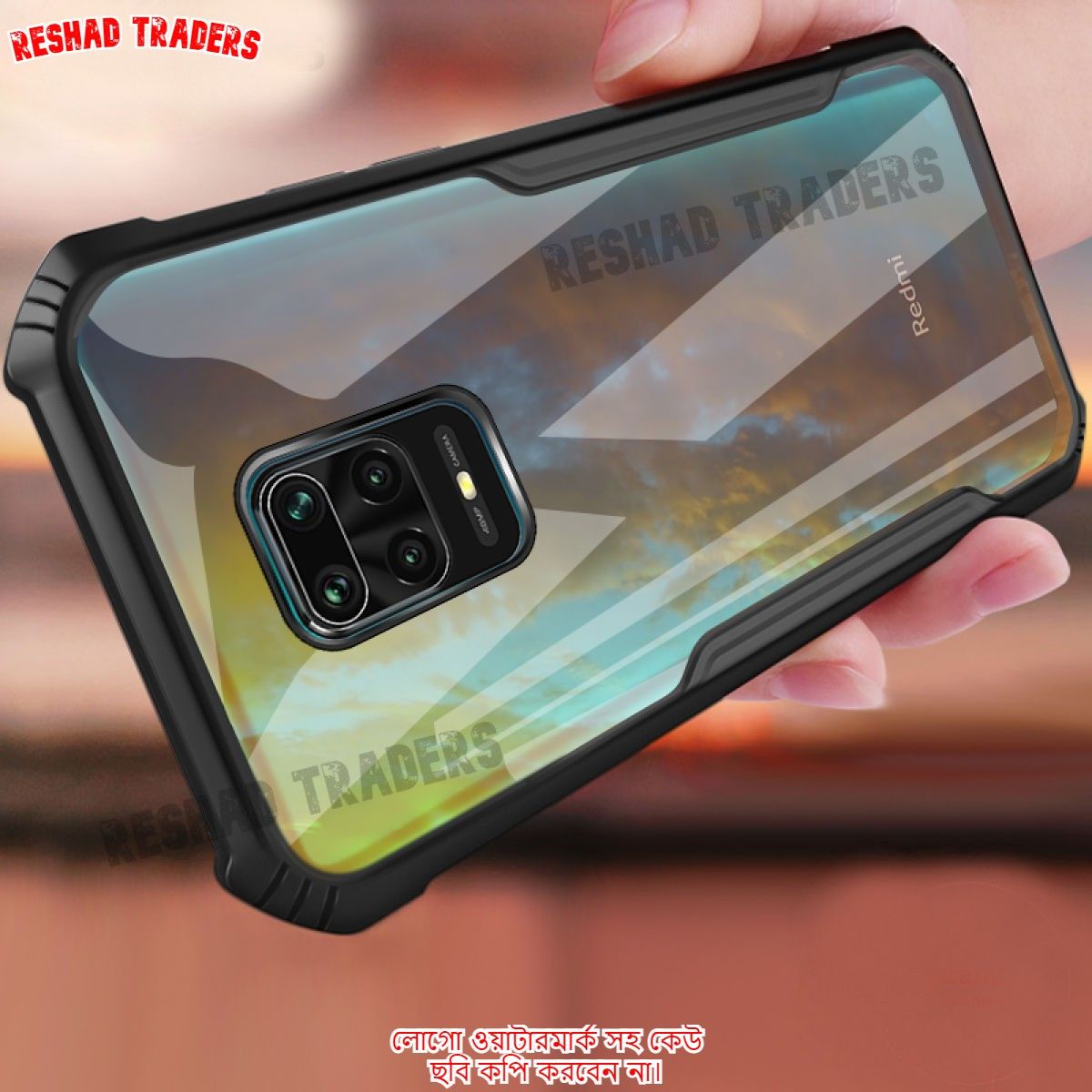 For Xiaomi Poco M2 Pro / Redmi Note 9 Pro / Redmi Note 9S / Redmi Note 9 Pro Max ▶ a Shockproof Transparent Back Cover Ultra Thin Mobile Phone Case Coque