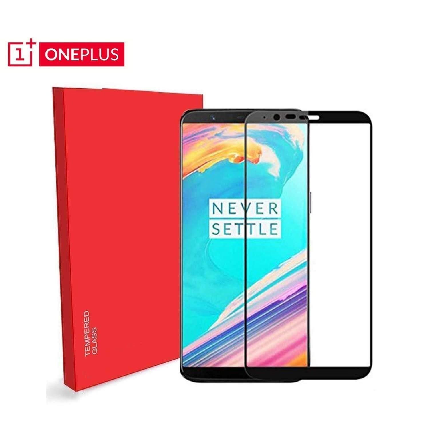 OnePlus 5T - 5D Tempered Glass HD Screen Protector - Transparent...
