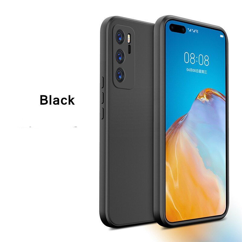 For Huawei P40 Pro P30 Pro P20 Pro Mate 40 Pro 30 Pro 20 Pro Case Luxury Square   Silicone Soft Case Cover
