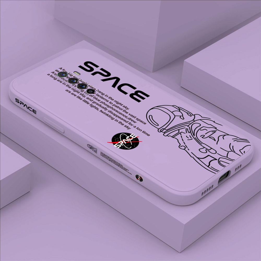 ZeroQiQi for OPPO Reno Ace Case Planet Astronaut Phone Cover Soft Full Lens Protection Casing Ultra Thin Soft Liquid Silicone Phone Cases