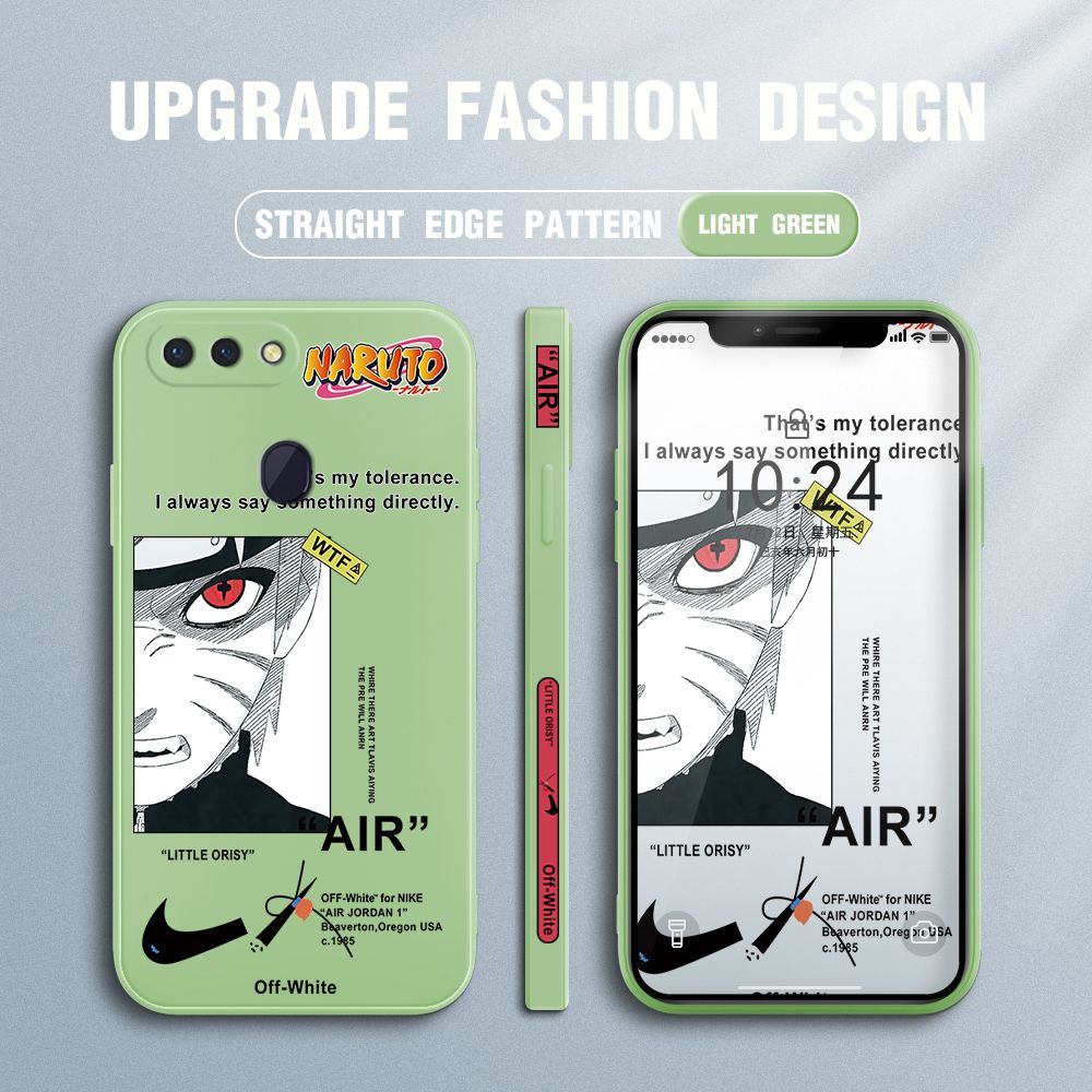 FHKL for OPPO R15 Back Cover Red Eye Naruto Side design Soft Case Multicolor Liquid Silicone Phone Cases