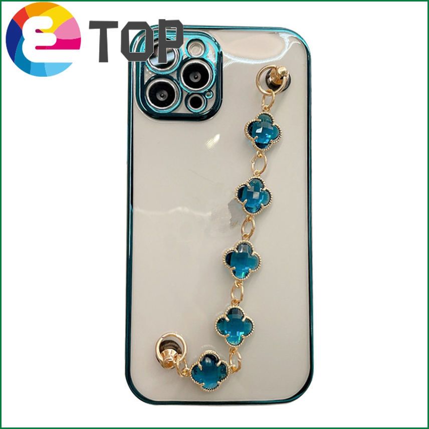 Suitable for 12/11Pro Max for Apple X/XS/XR mobile phone case for iphone7/8plus female hole sapphire bracelet