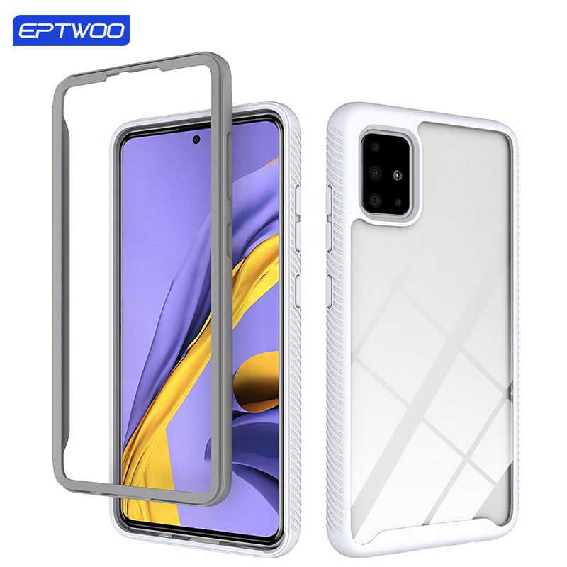 For Samsung Galaxy A21S A20 A30 A50 A30S A50S A51 A71 A20S A10S Note 10 Lite A01 Phone Case Shockproof Casing Hybrid Armor TPU Bumper Anti Shock  Hard Back Cover XKSF-01