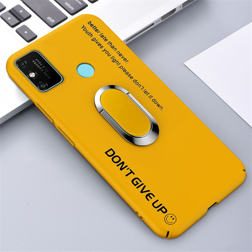 lthmy Ultra-thin Colorful Matte Hard PC Phone Case For Huawei Honor Play 9A Magnetic Stand Cute Frosted Cover