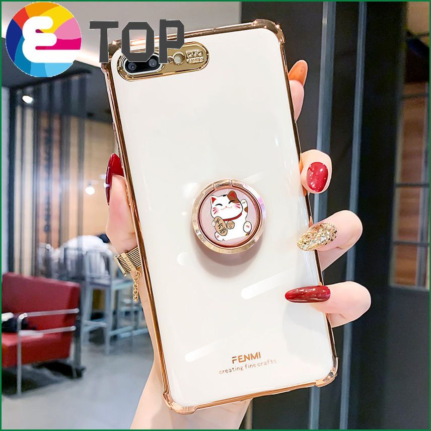 Suitable for Apple 8plus mobile phone shell 8  bracket 7 silicone iphone7plus electroplating shell 6p New Year 6S