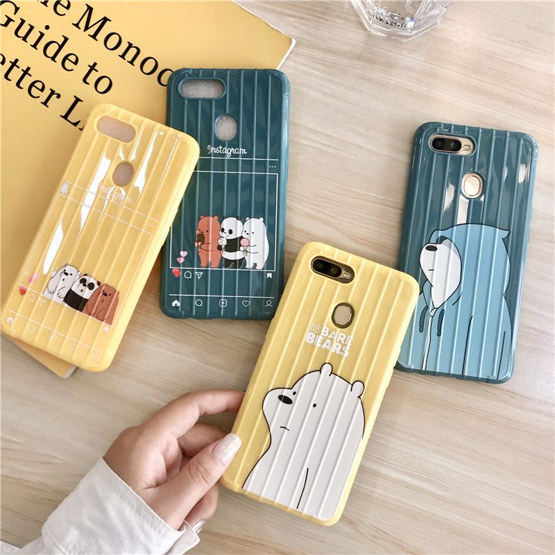 Cute Bear Couple Phone Case Samsung A11 A10 A50 A31 A10S J7 Prime A51 J2 Prime A20S A21S A30 A50S A30S A20 M11 M30S M10 G530 M21 M10S M40S A31F A205 A305 Grand Prime Plus