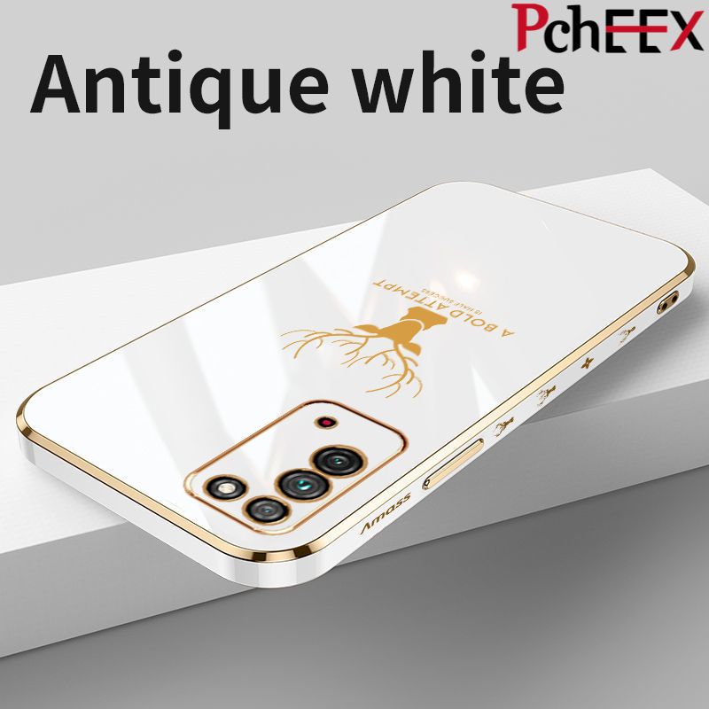 For Huawei Honor X10 Phone Case, Aesthetic Drop Resistant Straight Edge Electroplated Soft Shell
