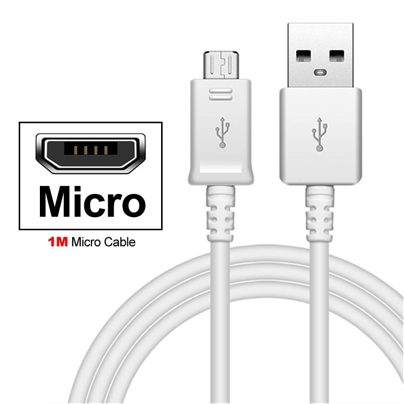 Micro Usb Wall Charger For Samsung Galaxy S10 S9 S8 Plus S6 S7Edge Note 5 7 8 9 10 A3 A5 J5 2016 J4 J6 Plus Type C Cable EU Plug