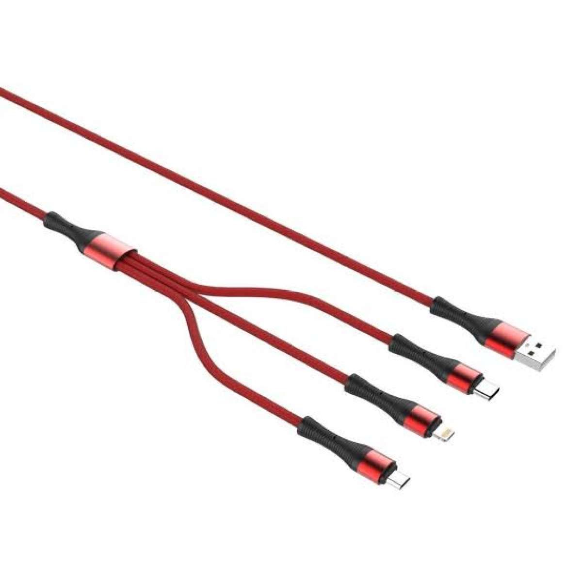 LDNIO LC94 Charging Cable 3 in 1 USB 2.0 Phone Charging Cable