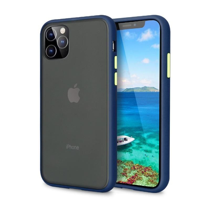 For Iphone 11 Pro Matt Case Black And Blue Colour Available