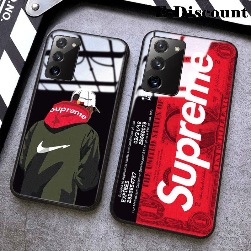 For Samsung Galaxy M03S Case Tempered Glass Protector Mirror Cases SUP Supreme Design Samsung M03S Back Cover
