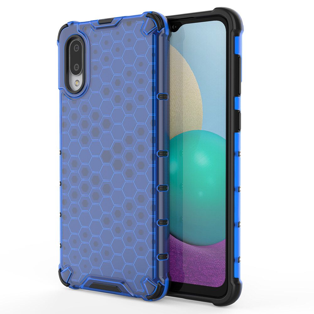 Casing for Samsung Galaxy A02/Galaxy M02 Honeycomb Box PC - TPU Translucent Case Cover