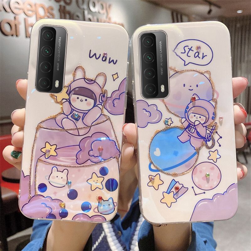 Phone case Redmi 9T Case Soft Blue-Ray Bling Glitter Balloon Cup Girl Silicone Cases Cover For Redmi 9T