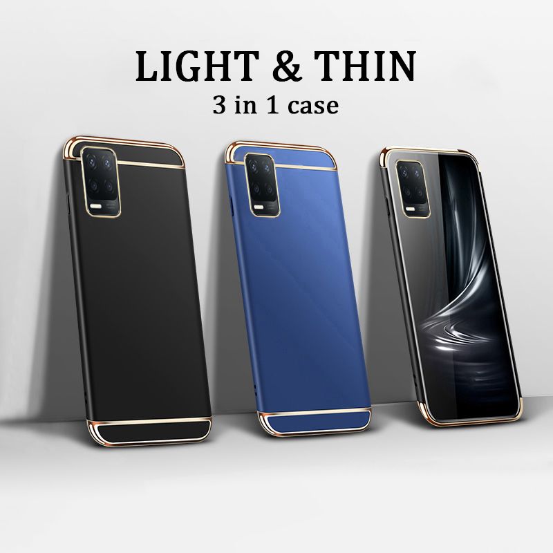 CasingLee For OPPO A54 Case Hard 3 In1 Ultra Slim Matte Plating Phone Full Protection back cover for OPPO A54 Phone cases cover