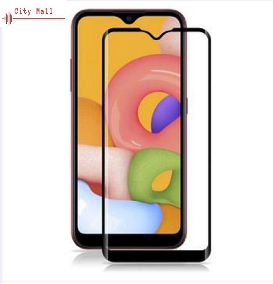 Samsung Galaxy A01 Tempered Glass Full Glue Full Edge-Edge Screen Protection 6D/9D/11D-Black