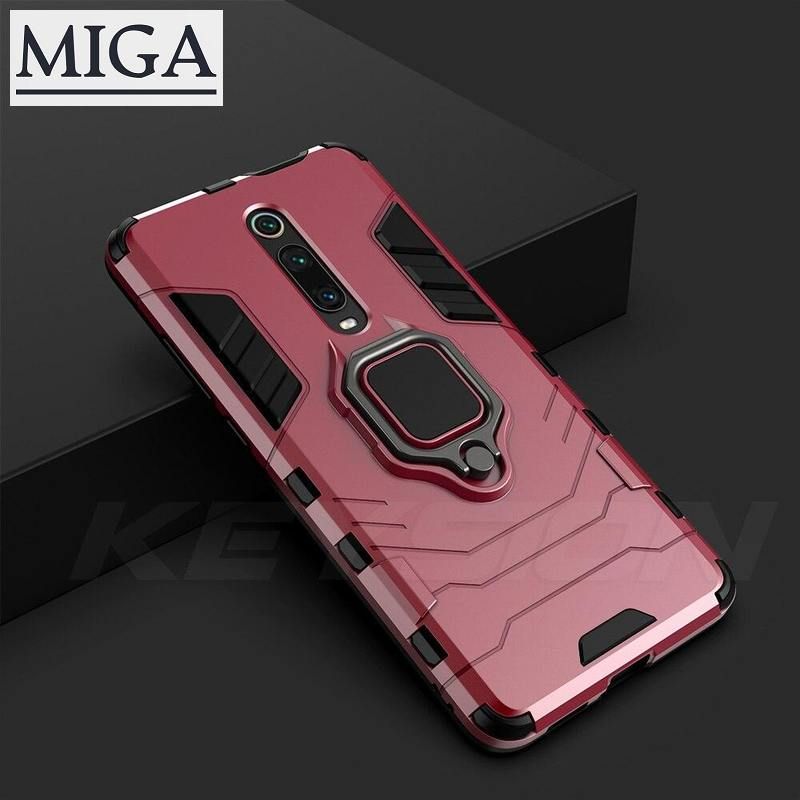 Shockproof Case For Redmi K20 K20 Pro Note 7 7a 6 8 Pro Stand Holder Car Ring Phone Cover for Xiaomi Mi 9T Pro Mi9 se CC9e Mi 8 lite A2 A3