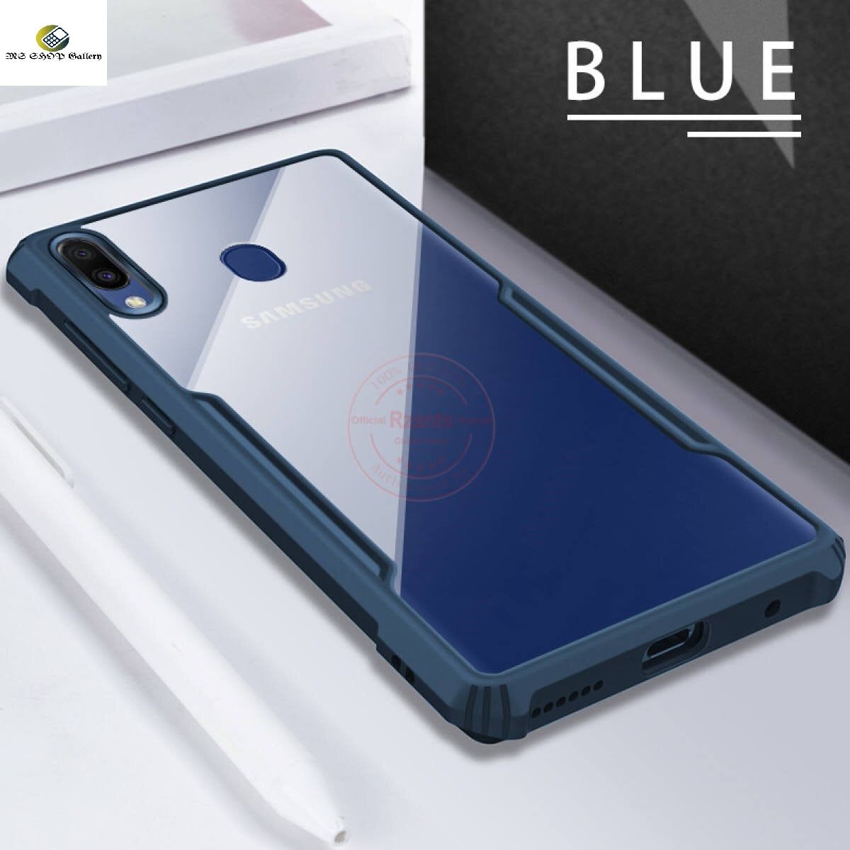 Samsung Galaxy M20 Hard Case Transparent Silica Gel Matte Shockproof Slim Thin Cover Phone Casing - Phone - Camera