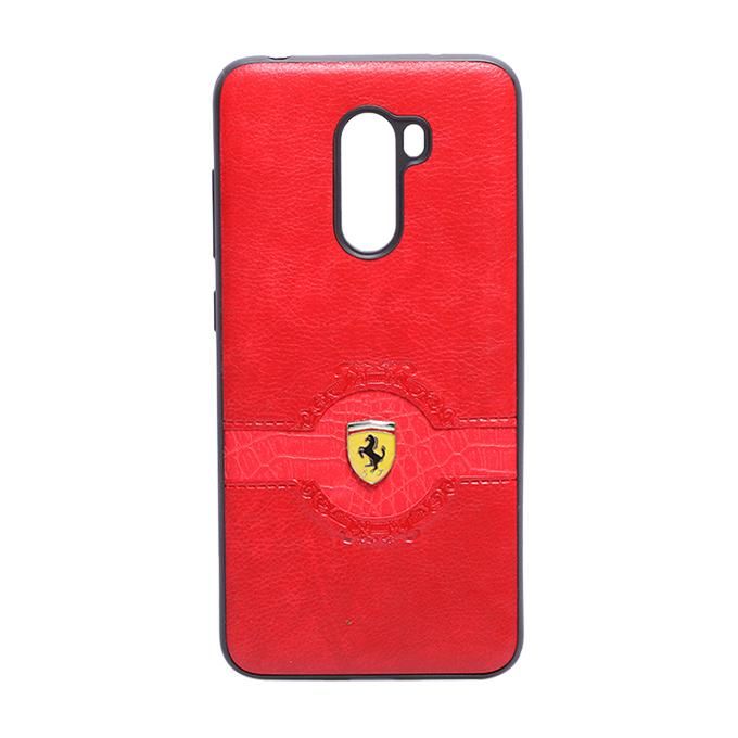 Leather Back Case for  Xiaomi Poco F1 - Red