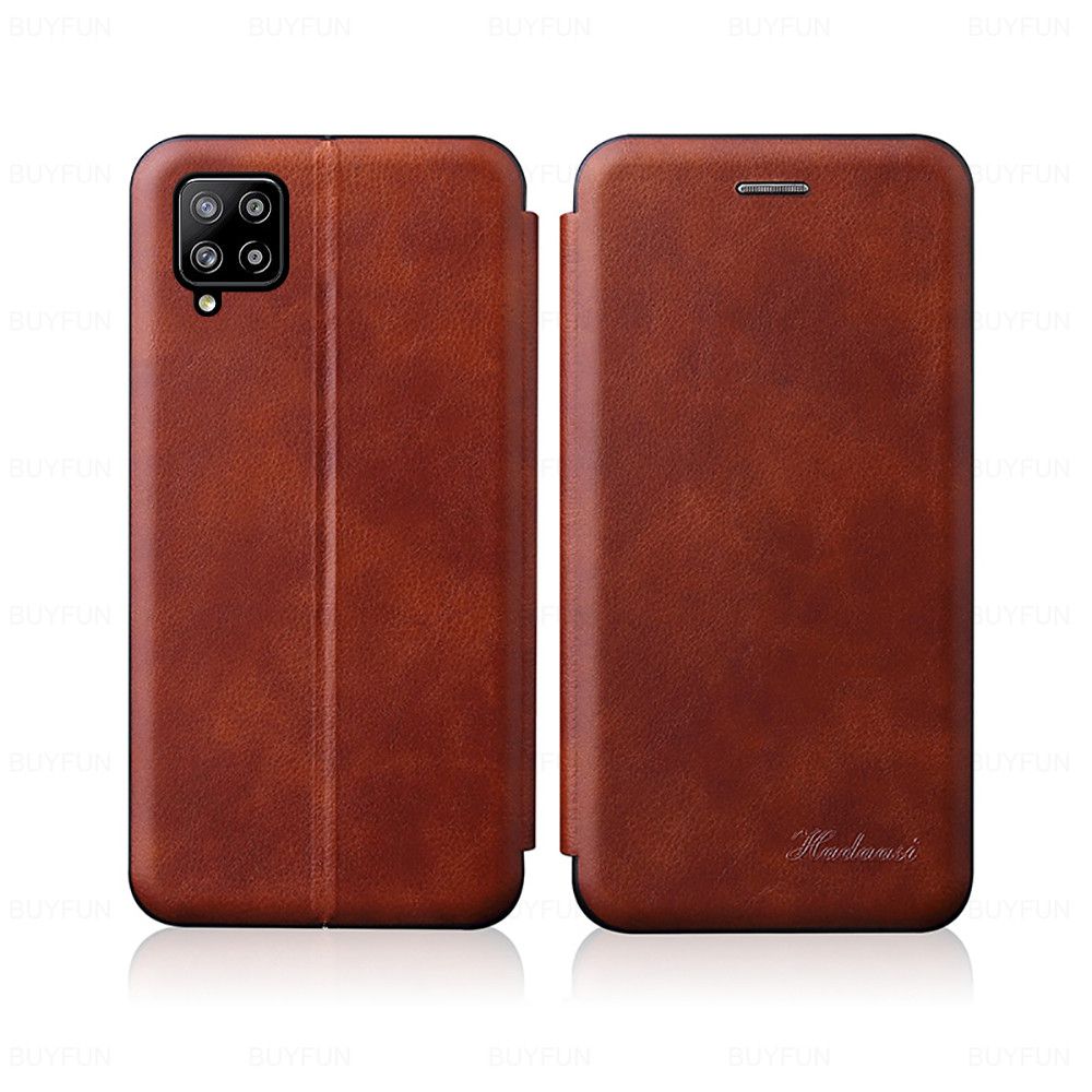 Relaxtoo Leather Flip Case On For Samsung Galaxy A12 A42 Wallet Cover Book Shell For Samsung A12 A42 A02s A 12 42 02S a12 a42 a02S Magnetic Stand Leather Case For Samsung Galaxy A02S Soft Cover Card Holster