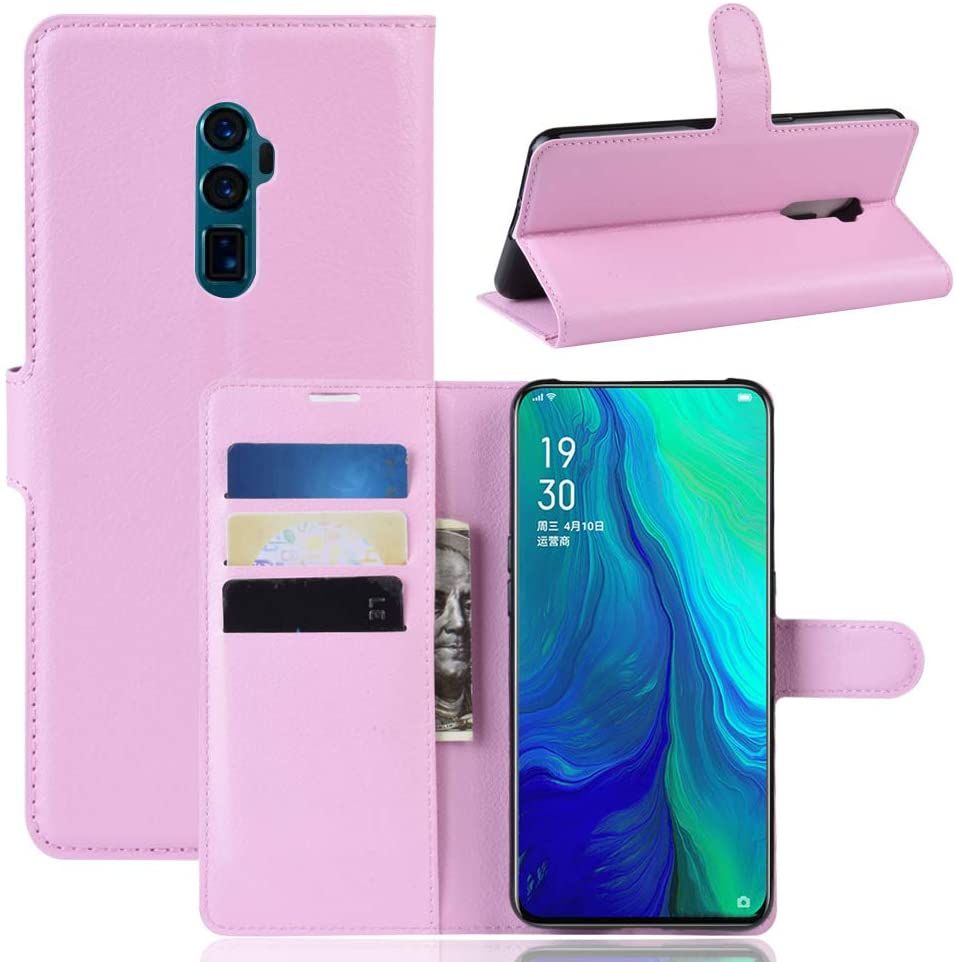 for OPPO Reno 5G / Reno 10x Zoom Case, PU Leather with Card Holder Case Wallet Flip with Stand Cover Protective Shell for OPPO Reno 5G / Reno 10x Zoom