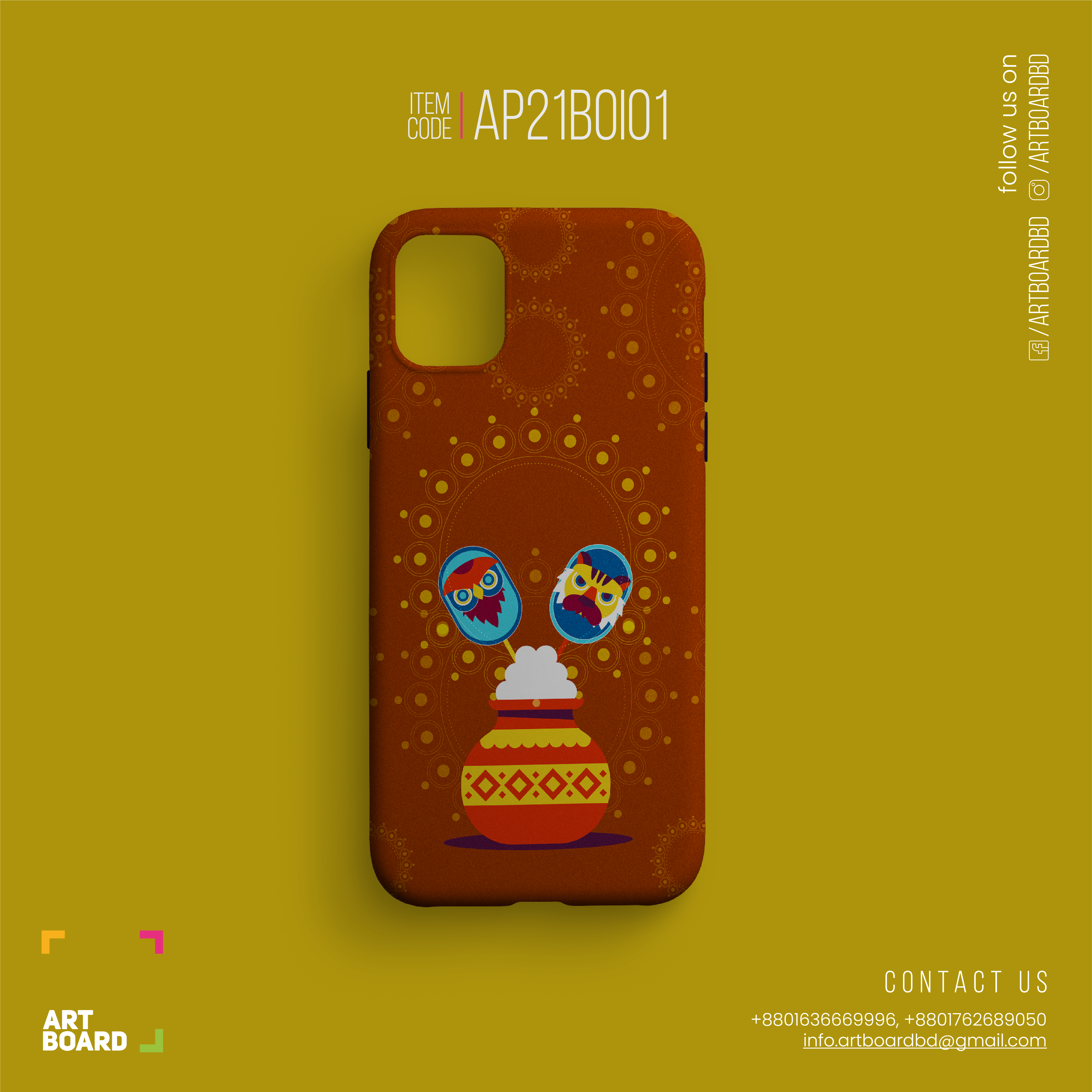 Pahela Baishakh Phone Case (AP21BOI01)