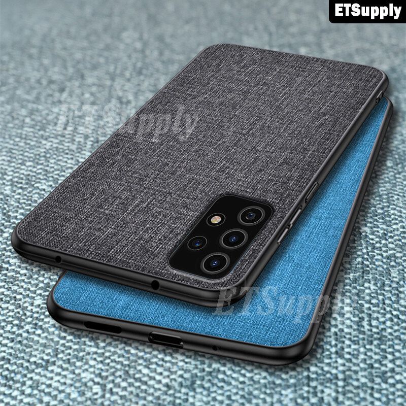 ETSupply for Galaxy A53 5G Fashion Cloth Case Phone Cover for Samsung A53 5G Soft Linen Cover Silicone Shockproof Cases Housing