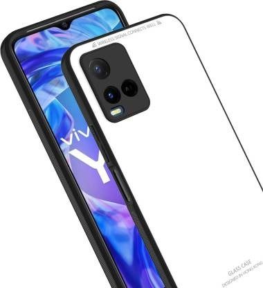 Vivo Y21S - { Designed In Hong Kong } 100% Premium Quality Tempered Glass + Tpu Glass Case Backcover Scratchproof Protective Phone Case - Phone Back Cover