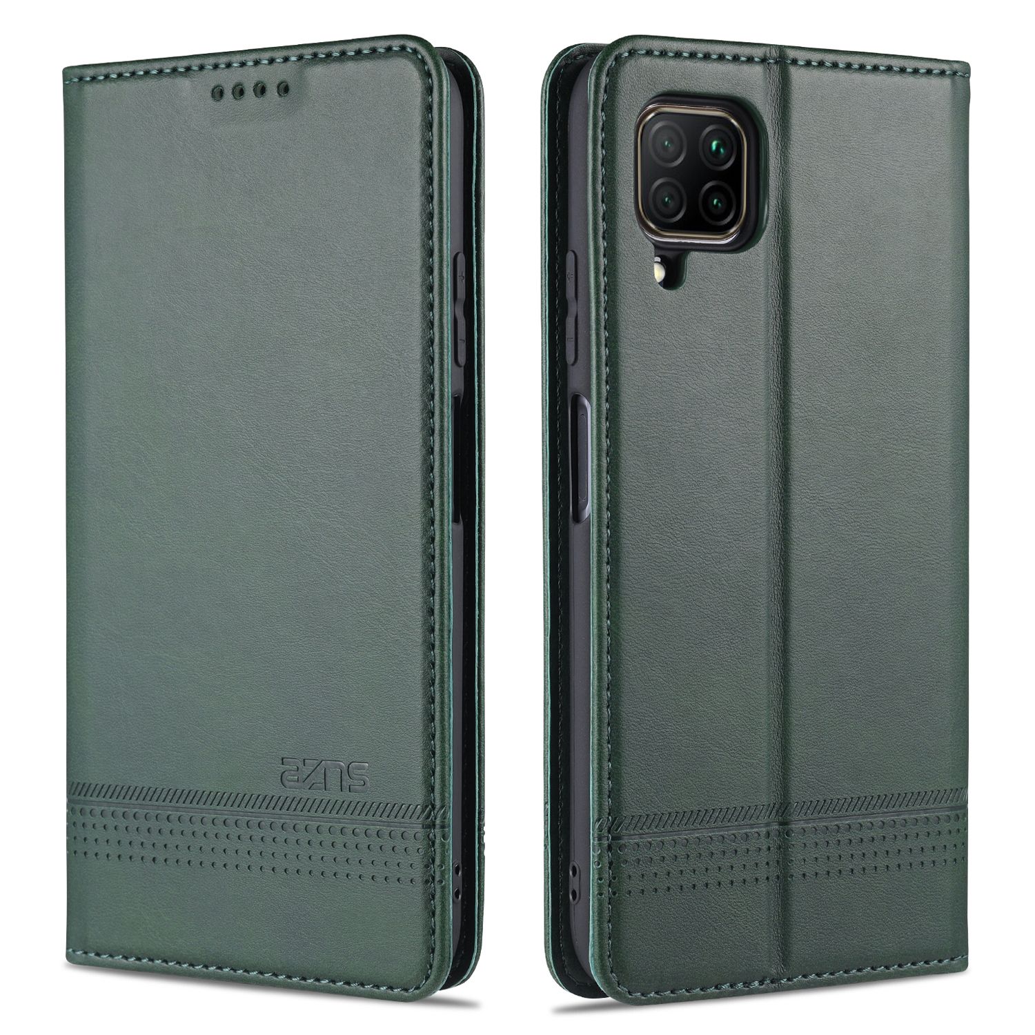 Leather Case for Huawei P40 Lite Vintage Flip Wallet Card Slots Magnetic Closure TPU Inner Stand Cover