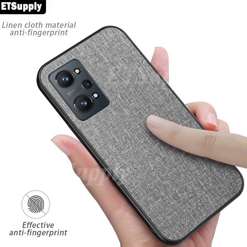 ETSupply For Realme GT2 Fashion Cloth Case cover for Realme GT2 Soft Linen Cover HP Silicone Shockproof Cases housing