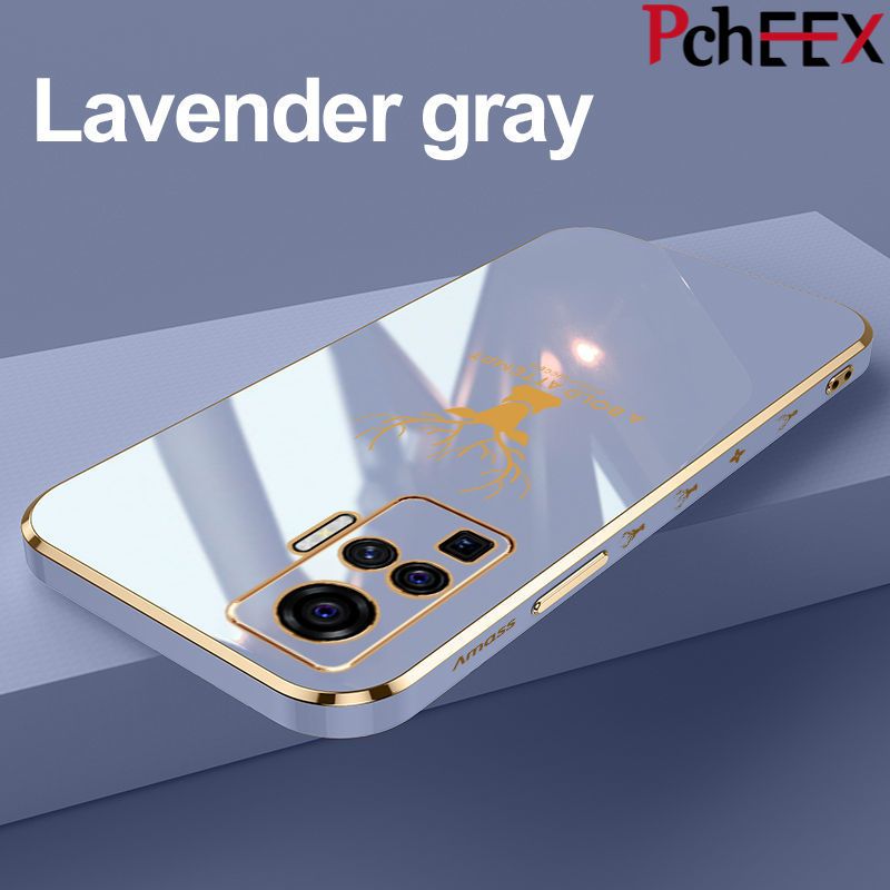 For Vivo X50 Pro Phone Case, Aesthetic Drop Resistant Straight Edge Electroplated Soft Shell